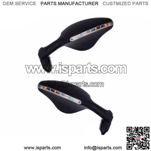 Pair of Mirrors Motorcycle FAR 7037 & 7038 Approved Black Fairing