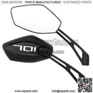 PAIR OF INFINITY APPROVED MIRRORS BLACK LOGO WHITE PER HUSQVARNA