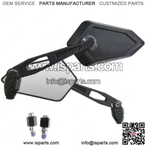 YAMAHA MT-125 WHITE LOGO STREET CARBON MIRRORS
