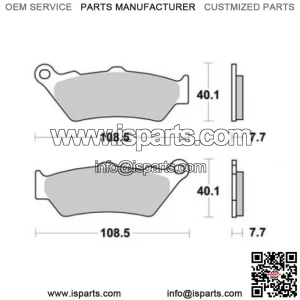 PAIR OF BRAKE PADS SBS 176 CT CARBON TECH