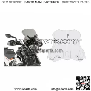 7710D Windscreen Smoke 45X47 No Brackets For KTM 790 Adventure R 2019-2019