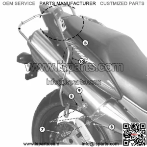 TK214 Frames X Side Panniers Soft for Honda 600 CB 600 F Hornet 1998-2