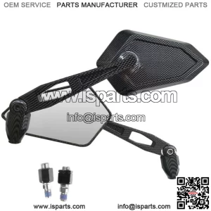 STREET CARBON LOOK BLACK LOGO MIRROR PER HONDA CROSSTOURER 1200 AB