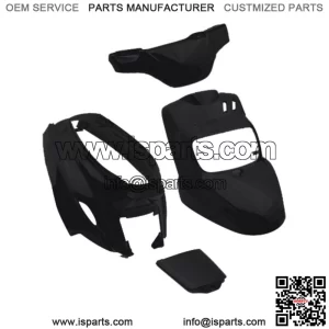 Set Fairings 4 Pieces Matte Black MBK Booster - For Yamaha BW'S 50 2004/2014