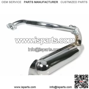 Silencer Exhaust 50 90SS Banana Chrome Igm For Vespa Special V5R 50 1990-1990