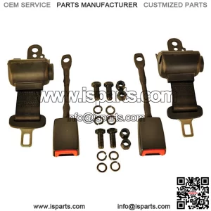 2 Pack Golf Cart Seat Belts Retractable Seat Belts for EZGO YAMAHA CLUB CAR