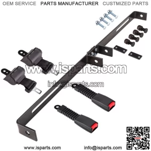 2 Seat Retractable Golf Cart Seat Belt Bracket Kit Fit for Yamaha EZGO Club Car