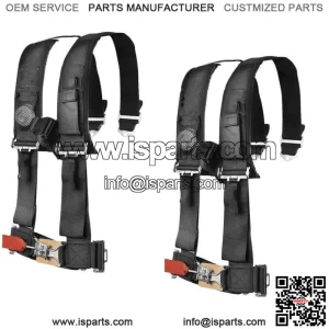 4PT 3" Harness Can-Am Maverick Commander Defender X3 1000 800 BLK PAIR
