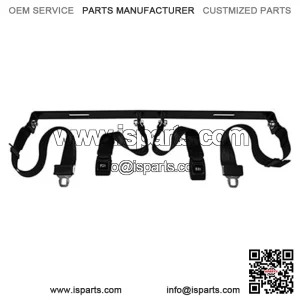 Seat Belt Kit 2 Piece 60" Fully Extended Lap Seat Belts Bracket and Hardware