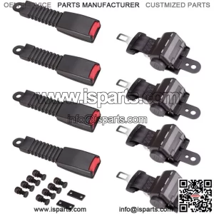 Golf Cart Seat Belts Lap Set Retractable 42" For EZGO/Yamaha/Club Car 4 Sets