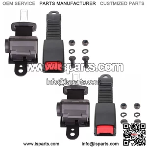 42' Golf Cart Seat Belts Lap Set Retractable For EZGO/Yamaha/Club Car