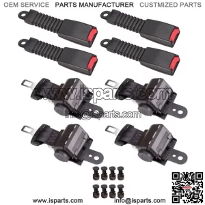 New Golf Cart Seat Belts Lap Set Retractable For EZGO/Yamaha/Club Car 4 Sets