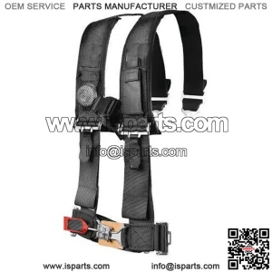 Pro Armor 3" 4pt Harness Seat Belt w/Sewn Pads Black Polaris Can-Am Kawasaki (For: More than one vehicle)