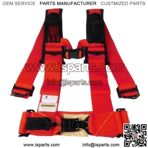 Pro Armor 4 Point 3" Harness Can-Am Maverick Commander Defender X3 1000 800 RED (For: More than one vehicle)