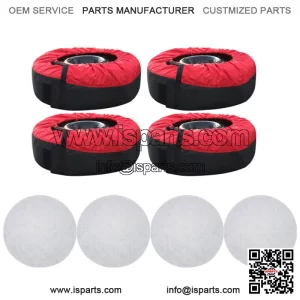 Package Of 4 Red With Black Handle 600D For 22??-31?? Tyre Bags Tyre