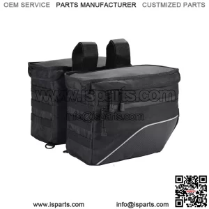 Motorcycle Saddle Bags Throw Over Saddlebags Orange Liner Scooter Panniers 26L