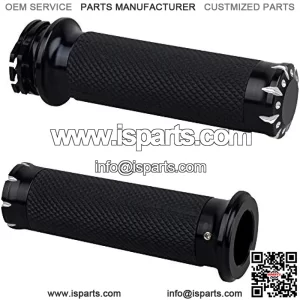 Handlebar Hand Grips Motorcycle Throttle Grip for 1" / 25mm Handle Bars Universal Compatible with Harley Dyna Sportster 883 1200 Road Electra Glide Softail Touring
