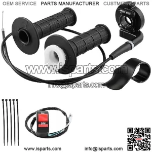 7/8" 22mm Twist Throttle Cable Handle Kit for Preda-tor 196cc 212cc 6.5hp Cole-Man CT200U CT200U-EX BT200X Ba-ja War-rior MB200 79cc 100cc CT100U CC100X Doo-dle Bug DB30