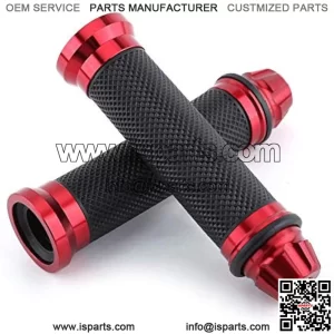 10Pcs Hlyjoon Motorcycle Handle Grips 1 Pair 7/8 Inches 22mm Motorbike Standard Handlebar Grips CNC Aluminum Rubber Motorcycle Anti-Skid Handle Bars End Grip for Bike Bicycle