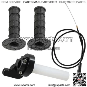 7/8" Motorcycle Twist Throttle Handle Grip with Cable 50-250CC motocross ATV (For: More than one vehicle)