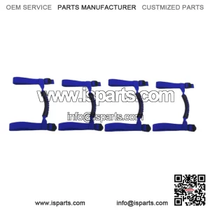 UTV Quad Roll Hand Grab Holder Handle Grip Bar fits:Polaris-Set of 4 Blue Color (Fits: Yamaha Rhino 660)