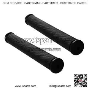 Black 8" Rubber Snowmobile Grips For Cat Polaris Skidoo Yamaha 7/8'' handlebars
