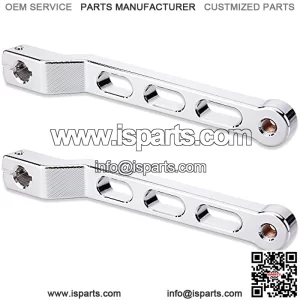 Motorcycle Heel Toe Shifter Levers 2PCS Black CNC Aluminum Gear Pedals Shift Arms Compatible with Harley Davidson Touring Softail Electra Glide Road King Street Trike FLHT FLHX FLHR(Chrome)