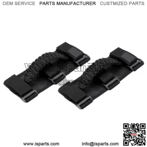 UTV 1.75"-2" Roll Bar Grab Handle Grips Black for Polaris RZR Honda Kawasaki X3 (For: More than one vehicle)