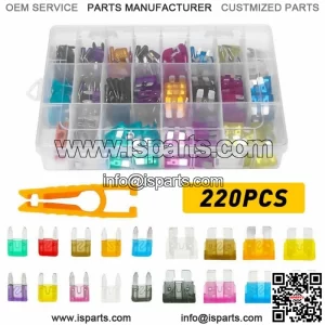 220X Car Blade Fuse Assortment Assorted Kit Blade Auto Truck Automotive Parts (For: Ford F-150)