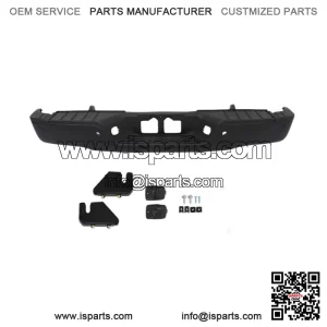 Rear Step Bumper For 2007-2013 Toyota Tundra Assembly w/ Park Sensor Holes Black