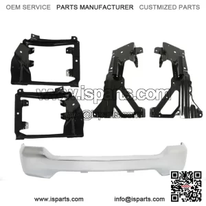 Front Bumper+Bumper Inner Side Bracket+Bumper Bracket For 2016-18 Silverado 1500