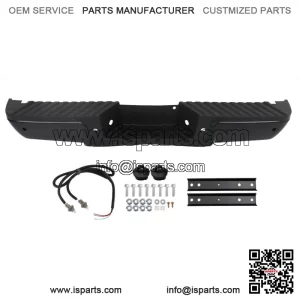 Rear Step Bumper For 2008-2016 Ford F-250 F-350 F-450 Super Duty W/Sensor Holes