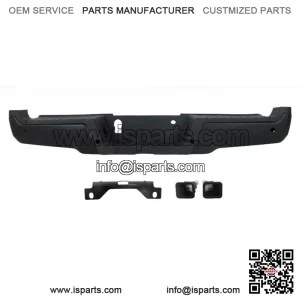 Rear Step Bumper For 2017-2019 Ford F250 F350 Super Duty w/ Sensor Holes Black