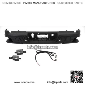 Steel Rear Step Bumper For 2019-2021 Chevy Colorado GMC Canyon With Sensor Holes