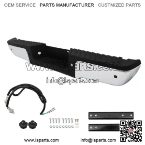 For 2008-2016 Ford F-250 F-350 Super Duty Chrome Steel Rear Step Bumper Assembly