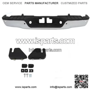 Rear Step Bumper For 2007-2013 Toyota Tundra w/ Sensor Holes Chrome