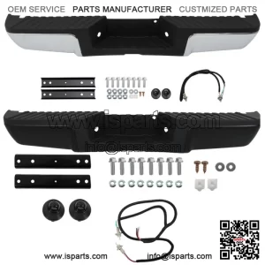 For 2008-2016 Ford F250 F350 F450 Super Duty Steel Rear Bumper W/o Sensor Holes