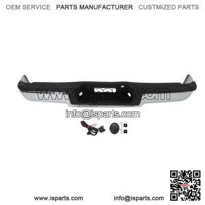 For 2004-06 Ford F-150 Fleet Side Steel Chrome Rear Step Bumper W/o Sensor Holes