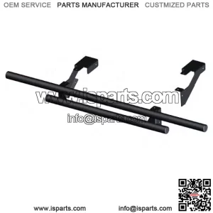 Double Tube Rear Bumper Black Polaris Ranger Mid Size 2010-2021 (For: Polaris)