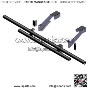 Double Tube Rear Bumper Black Polaris Ranger Full Size 101835 (For: Polaris)