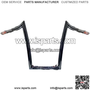 PREWIRED 16" BLACK MEATHOOK APES FOR 2011 & NEWER SPORTSTER AND SOFTAIL MODELS