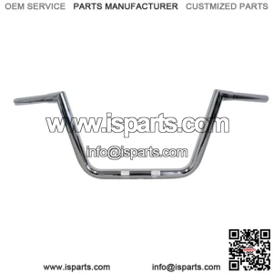 1 1/4" Big Twin Peaks Handlebars Chrome 10" Rise LA-7362-10