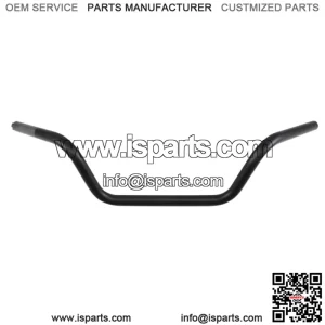 1in. Handlebar Flat Black Buckhorn Low Bend