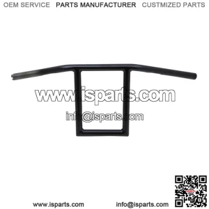 1" Old School Window Handlebars 10" Black LA-7385-10B