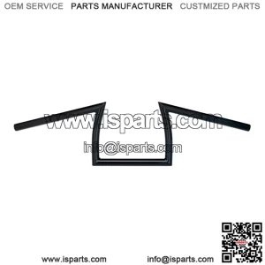 1" Handlebars slotted Black 6014-2016