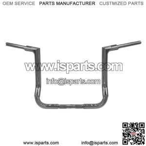 Inc. 1-1/2" EZ Install Flat Top Handlebar 14" Chrome 606014