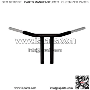 Wild 1 1 1/4in. Chubby Psycho Handlebar 10in. Chopper T-Bar - Black WO563B