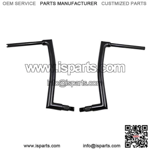 Inc. 1-1/2" EZ Install Flat Top Handlebar 16" Black 608016-B