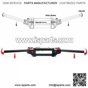 7/8" 22mm Adjustable Anti Vibration Handlebars For Yamaha Banshee YFZ350 YFZ450R