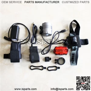 Bicycle charging headlight LED T6 cycling tail light complete set